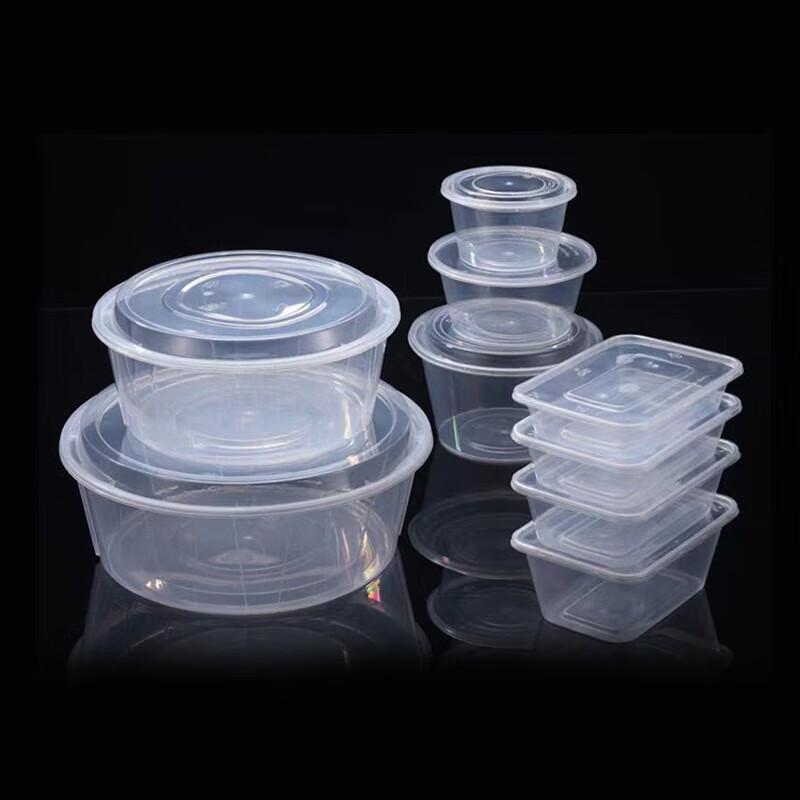 Disposable Round Transparent Plastic Food Container