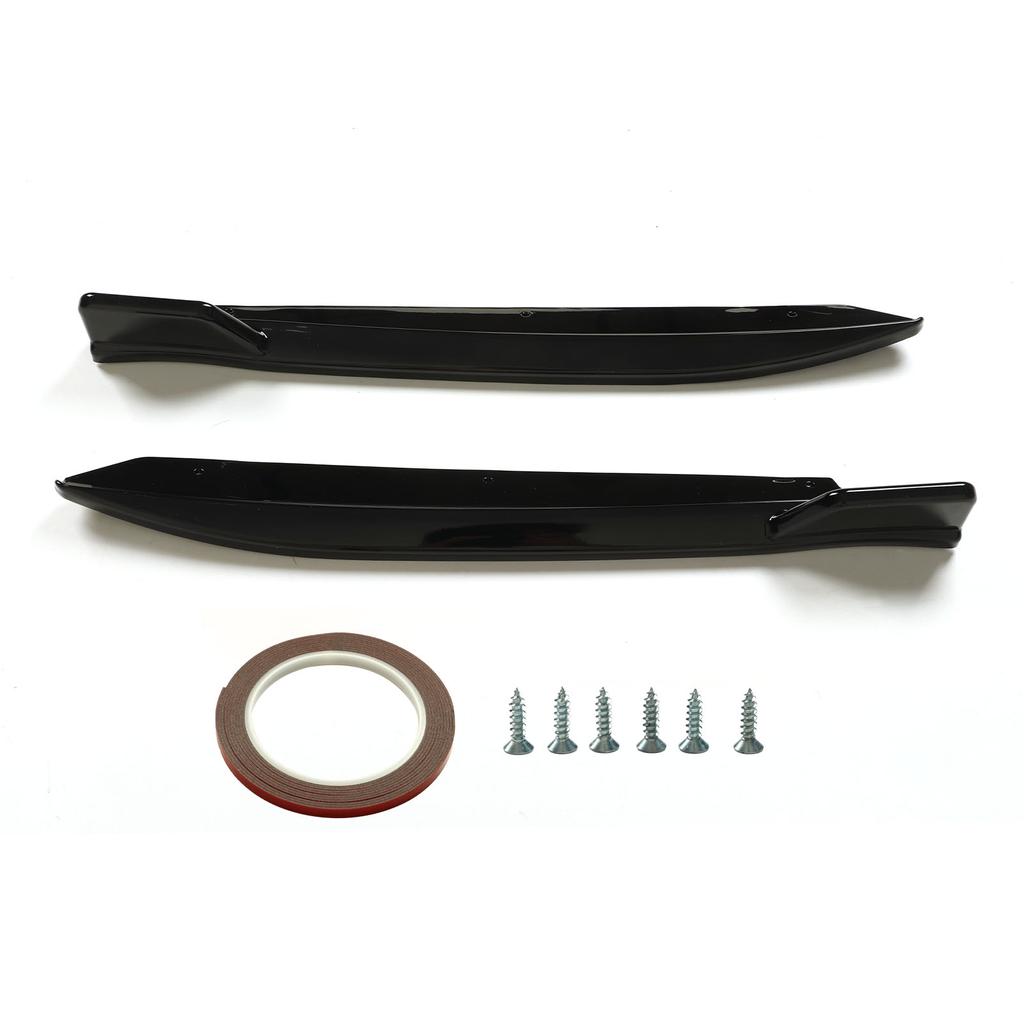 2PCS Rear Bumper Lip Splitter Scratch Resistant Bright Black Lightweight Fit for 5 Series G30 M‑Tech 2017+