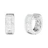 Monaco Mini Monaco Hoop Avant-garde Fashion Design Earrings, Same Style for Men and Women, White WE14931OX