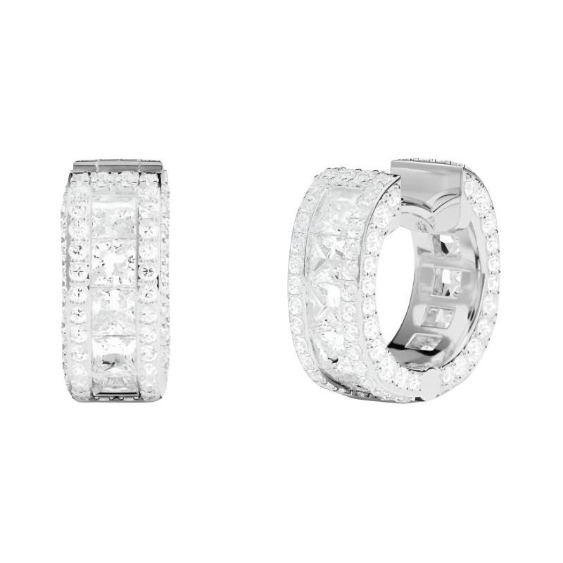 APM Monaco Mini Monaco hoop avant-garde fashion design earrings, same style for men and women, white WE14931OX