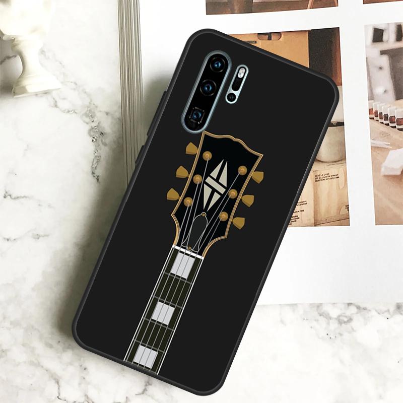 Vintage Music Guitars For Huawei Nova 12i 12s 11i 8i Y73 Y72 Y61 Y91 Y90 Y70 Y60 9 10 SE P30 P40 Lite P60 Pro Case