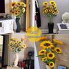 Large High Branch Sunflower Artificial Flower Bouquet for Living Room Decoration