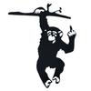 Middle Finger Monkey Decoration Metal Flip-off Monkey Ornament Garden Monkey Decoration for Tree Yard Fence Decor
