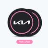 BXZE2 For KIA 2Pcs Car Coaster Water Cup Bottle Holder Mat Anti-slip Pad Rio K5 K2 Sportage Ceed Sorento Picanto Stinger Soul