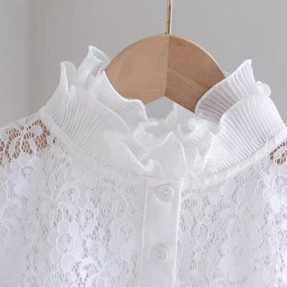 Neue Mode Abnehmbarer Falscher Kragen Weiß Schwarz Spitze Falscher Kragen Verstellbares Revers Halbes Hemd Damen Mädchen