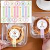 100PCS Thank You Seal Stickers Multicolor Handmade Long Strip Label DIY Accessories Self-adhesive Adhesive Sealing Sticker