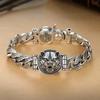 2026 Silber Retro Persönlichkeit Tang Cao Dreht Das Geburtsjahr Tiger Armband Herren Trendig Herren Tiger Atmosphäre Rau und Dominant Schmuck