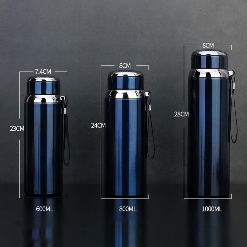 1000/800/600ml Thermos Cup Vacuum Flask 316 Stainless Steel Large Capacity Tea Cup Thermos Water Bottles Thermoses DIY Lettering