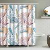 Colorful Coral Candy Printed Shower Curtain Decor for Bathroom White Blue Red Purple Green Yellow Orange Pink Black (180x240cm)