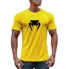 Fitness Sports T-Shirt Men'S Summer New Oversized Loose Quick-Drying Gym Jogging Sports Top Fashion Printed Street Short-Sleeved