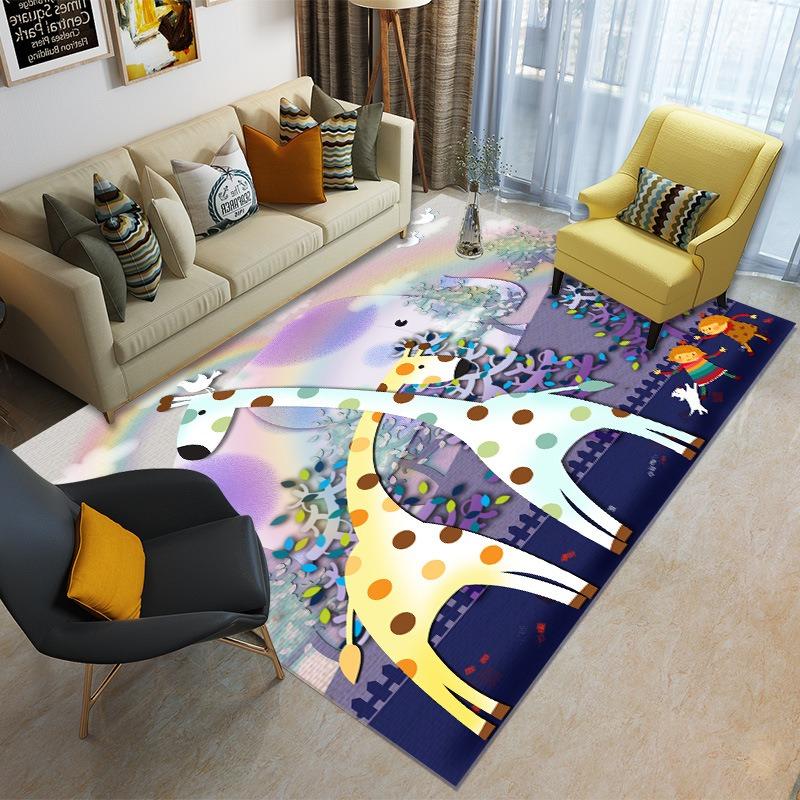 Kids' Room Play Carpet Protective And Soft With Cute Cartoon Anime Characters Decoration Mat For Playroom Living Room