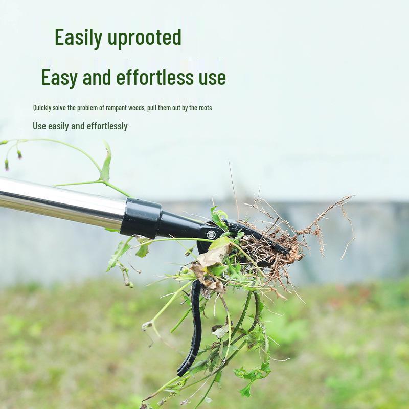 Long-Handle Foot-Operated Weeding Shovel & Hook