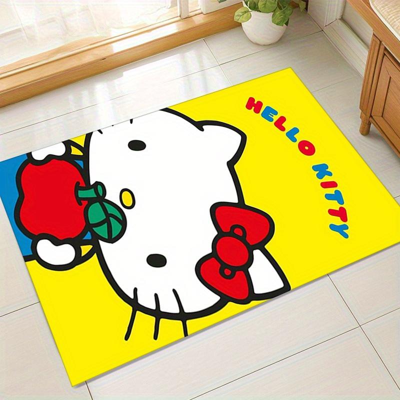 

1 шт. Хелло Китти с яблоком, желтый фон - Ковер для декора дома, Офисный ковер, Коврик для улицы, Идея для подарка Ideaz2741 60cm by 90cm