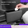 Convenient Leather Vehicle Garbage Holder Leakproof Construction Dust Bin Easy Cleaning Removable Design For Auto Spaces