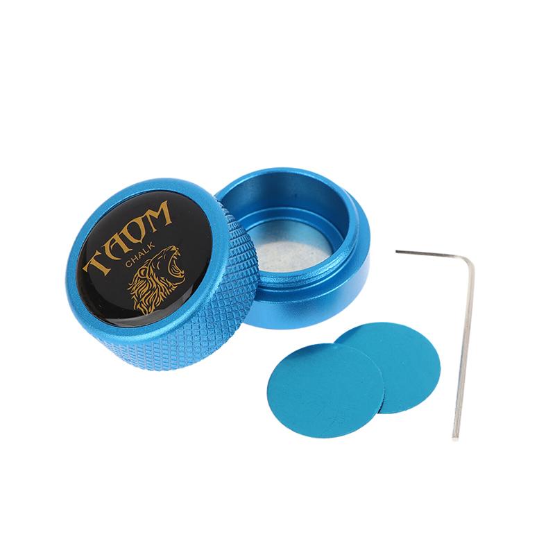 Pool Chalk Holder Aluminum Billiard Chalk Storage Metal Box Billiard Cue Snooker Sports Pool Chalk Case Accessories