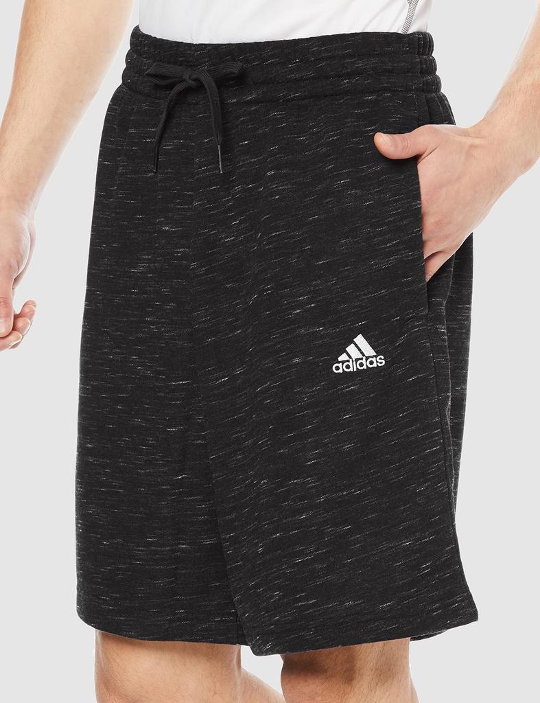 Adidas Essentials French Terry Melange Black Melange Size CI787 Men's Shorts, (HE1804), J/S,