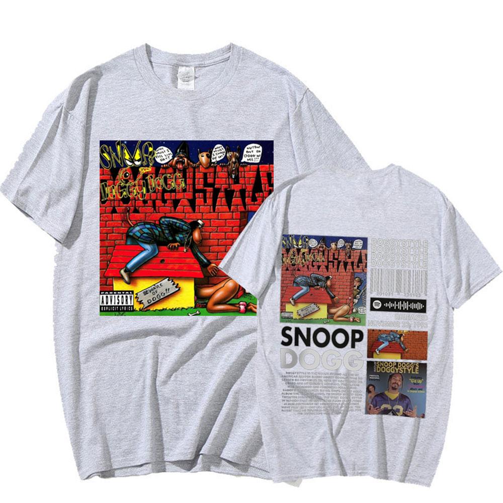 2025 Snoop Dogg Doggystyle Album 90s Y2K Merchandise Vintage Rapper Hiphop 100% Puur Katoen Bedrukt T-shirt Oversized Streetwear Y2K