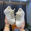 Thick Bottom Pearl Embellished Women's Sport Shoes Casual Trendy Rubber Outsole Synthetic Upper Versatile Platform Sneakers