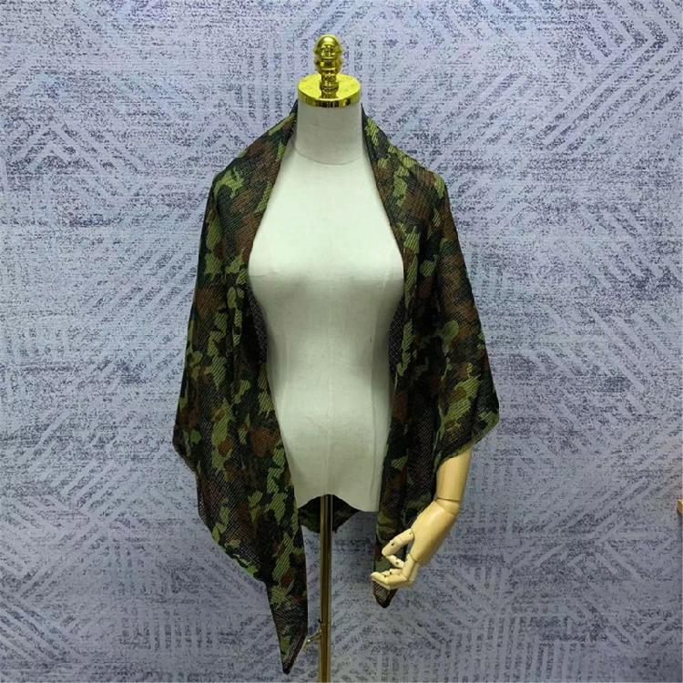 Camouflage Shemagh Scarf Desert Scarves Mesh Shawl Head Wrap for Outdoor Camping