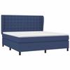 VidaXL Lit à sommier tapissier avec matelas Bleu 180x200 cm Tissu - Modèle 3128307