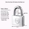 304 Stainless Steel Waterproof Anti-theft Door Padlock - Rustproof, Rainproof & Anti-pry for Outdoor Use