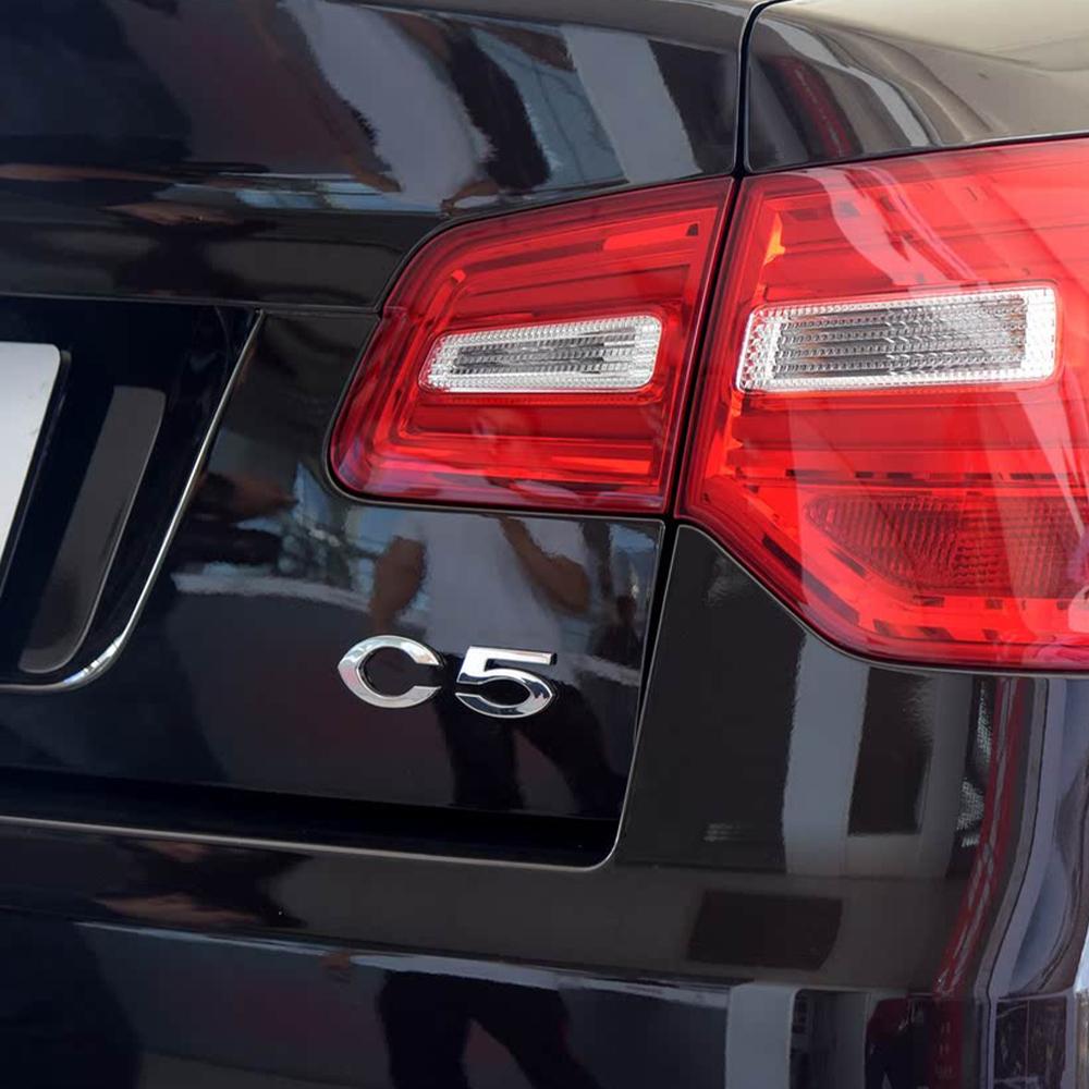 AQP4 1 unidad Pegatina Insignia de Letra de Coche 3D de ABS Pegatina Decorativa para Maletero de Carrocería de Coche Para Citroen C2 C4 C5 Aircross VTS C-ELYSEE Berlingo C4L