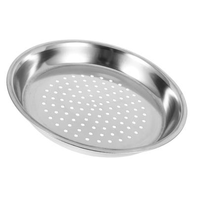 Stainless Steel Steamer Tray 28 Cm Thickened Insert for Wok Steaming Buns Dumplings Vegetables Seafood Nutrient Preservation