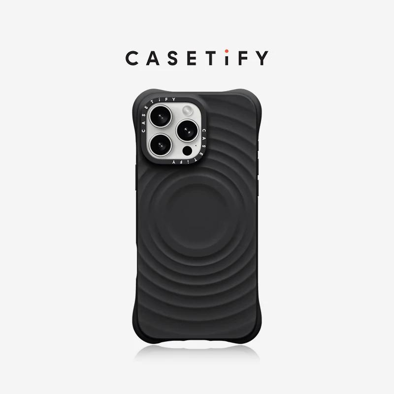 CASETiFY Wavy MagSafe Silicone Case iPhone 16 Pro Max