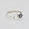 Mystic Topaz Ring: Handmade 925 Sterling Silver Oval Gemstone Dainty Ring