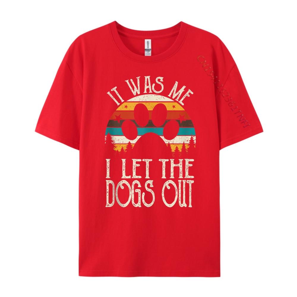 It Was Me I Let The Dogs Out Puppy Luxury Designer Shirts For Men Party