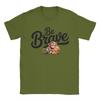 Unisex Womens Punch Monkey Be Brave T Shirts Pure Cotton Tops Casual Short Sleeve Round Neck Tee Shirt Plus Size TShirts