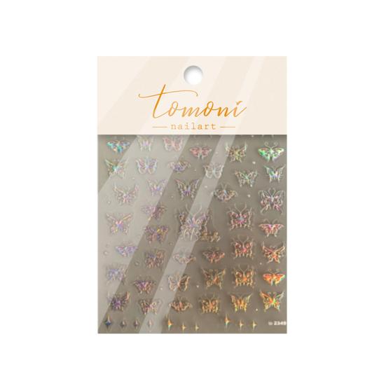 Nail Slider Shiny DIY Various Styles Great 5D Effect Japanese Vintage Gilding Butterfly Sticker for Salon