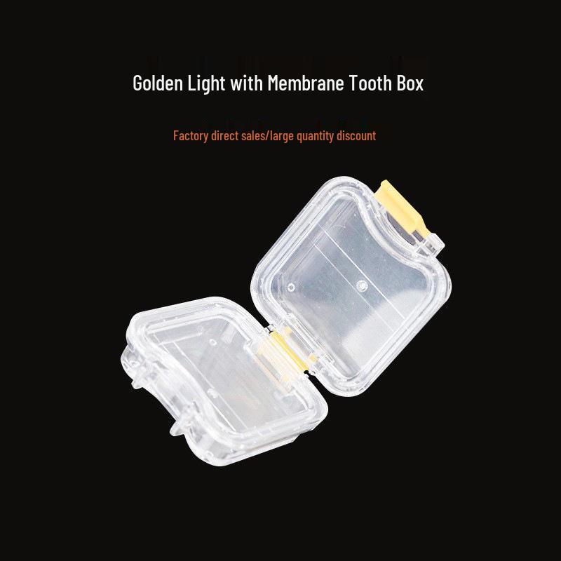 Transparent Dental Implant Storage Box: Membrane, Denture, Grinding Tool, & Tooth Organizer with Film