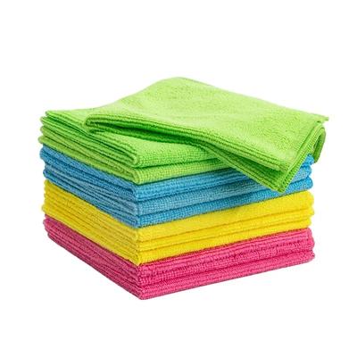 4 Pezzi Asciugamani Spessi per Pulizia in Microfibra per Cucina Riutilizzabili Multiuso 4 Colori Strumenti per la Casa Panni Puliti