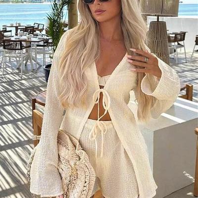 AD437 Zomer 2025 Dames Lange Mouw Mode Casual Set