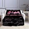 Blackpink Blanket Idol Group Pink 3d Digital Print Flannel Blanket Supplies