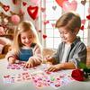110/220 Pcs Heart Valentine Stickers for Wedding Anniversary Craft Valentine Love Sticker for Girls Activities Gifts Party Favor