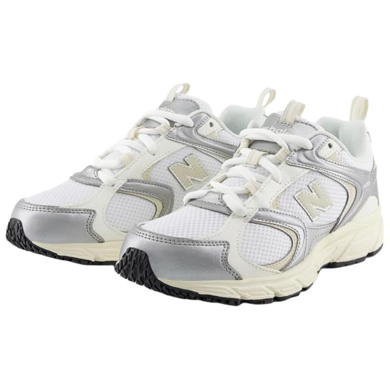 New Balance 408 Comfortable Versatile Durable Low-Top Dad Shoes Unisex Sneaker White Silver ML408GM