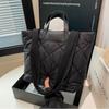 Luxury Quilted Quilted Tote Bag Zipper Large Capacity Shoulder Bag Puffer Tote Bags for Women