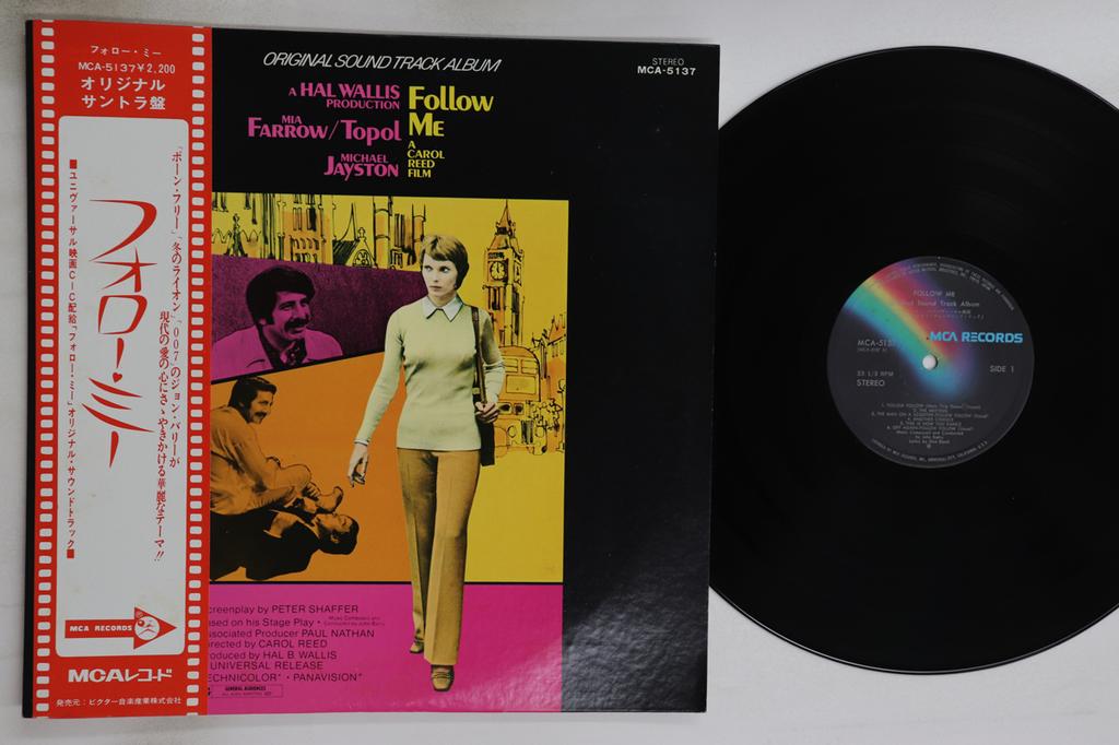 LP Record OST, JOHN BARRY - Follow Me MCA5137 MCA 1973 Japan Obi Soundtracks & Musicals Used