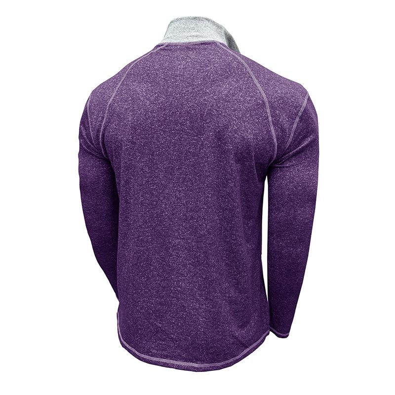 Men Slim Fit Long Sleeve Henley Zip Up Pullover Casual Daily Sweatshirt