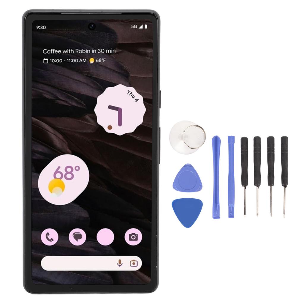 Phone Screen Replacement 6.1in with Frame and Repair Kit LCD Display Touch Screen Digitizer for Pixel 7a 5G GWKK3 GHL1X
