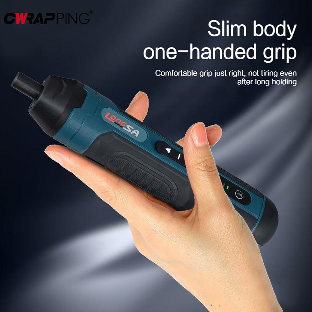 Mini Cordless Electric Screwdriver Rechargeable 1300mah Adjustment Power Drill Multi-function Disassembly Torque Repair Car Tool