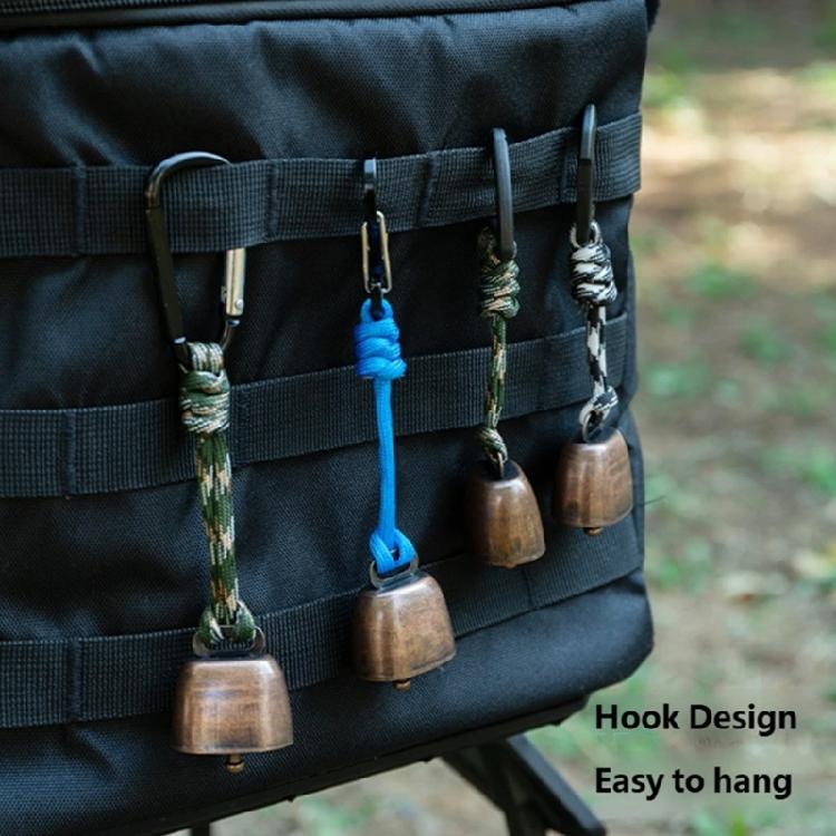 Bear Bells Outdoor Metal Pendant Keychains Camping Hiking Bear Protections Loud Cowbell For Outdoor Activity