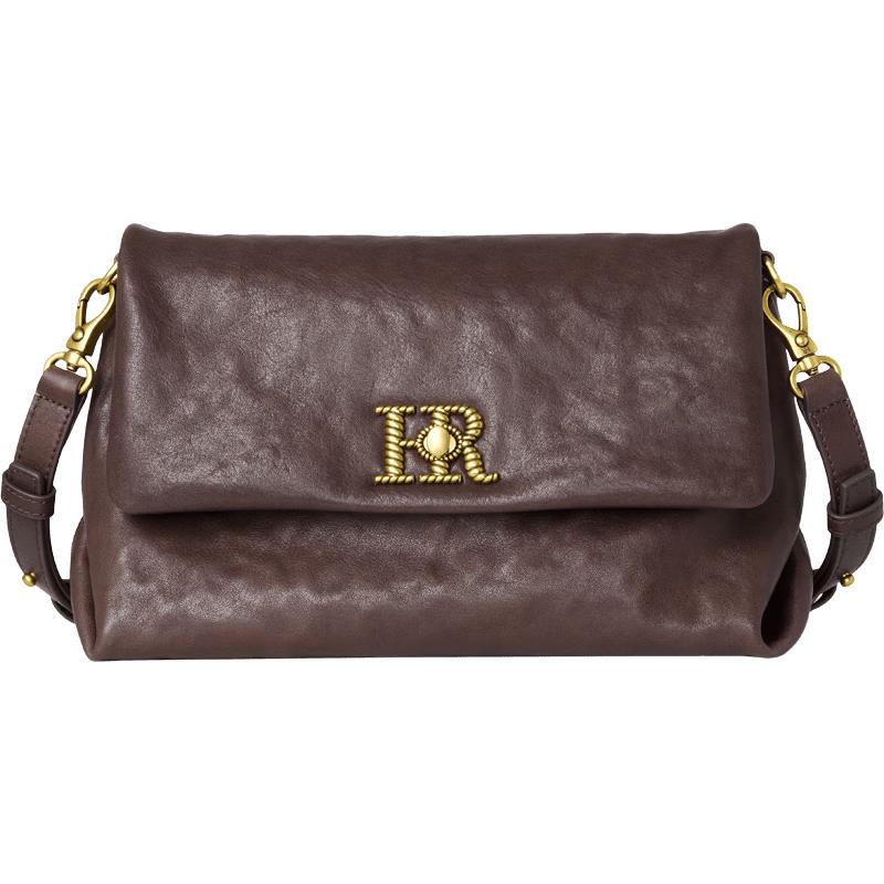 HR Helena Women s Vegetable Tanned Leather Tofu Shoulder Bag