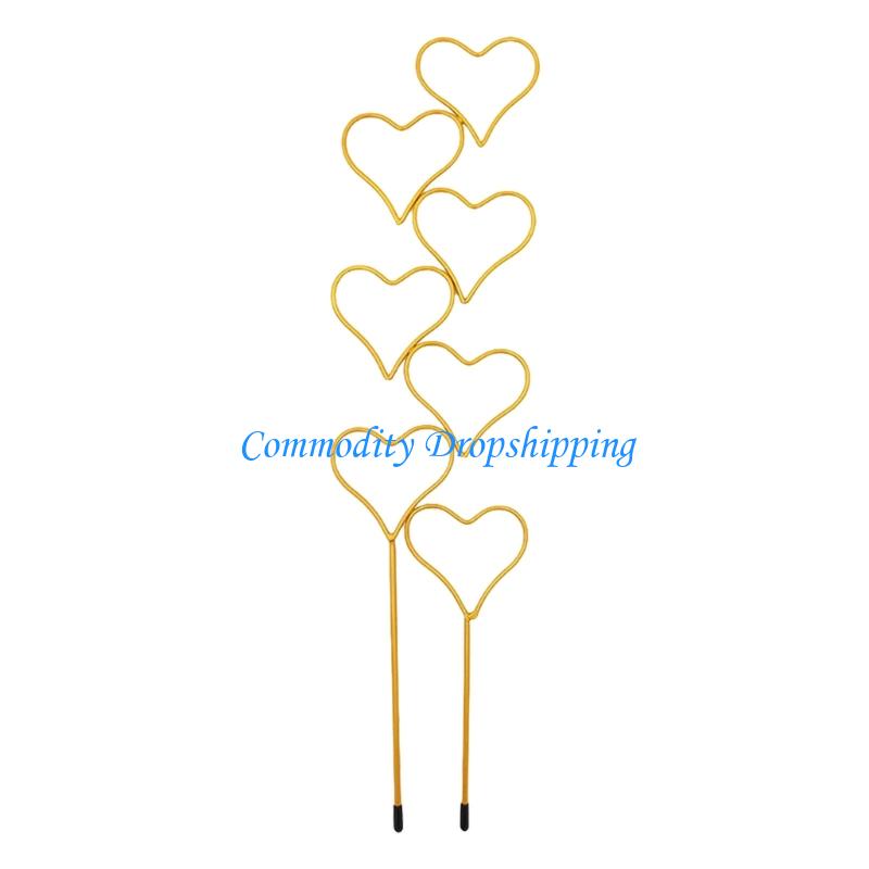 Y5JC Iron Garden Stake Suitable For Climbing Flowers Decorative Plant Support Weather Resistant Metal Trellis Simple Assembly