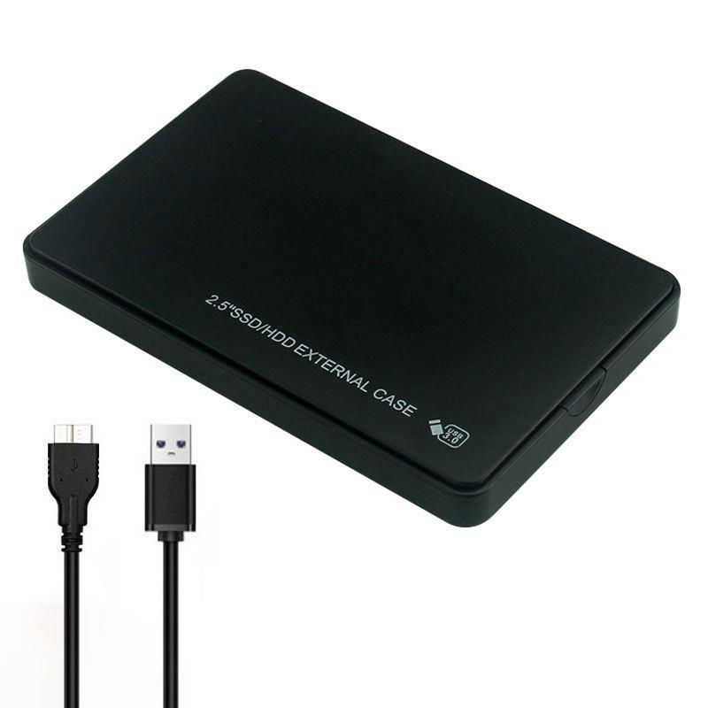 Factory Wholesale 2.5  USB 3.0 Hard Disk Case HDD SSD External Sata to USB 3.0 Hard Drive Enclosure Box чёрный