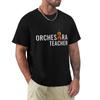 Orchestra Teacher Violinviolawith White Text T-Shirt Oversized Vintage Clothes Anime Clothes Plus Size Men Clothing