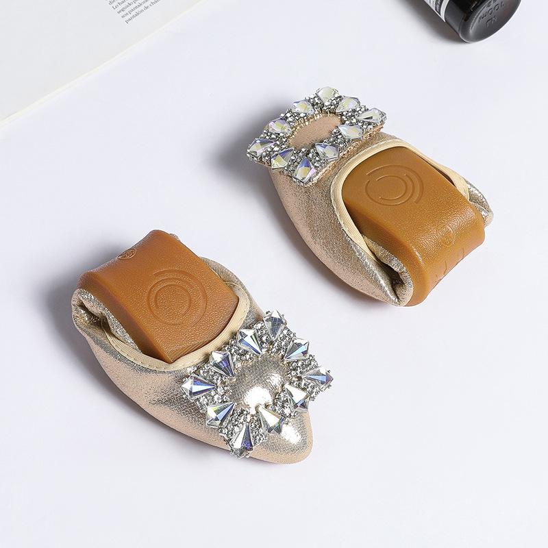 Summer Women Shoes Luxury Designer Crystal Ladies Outdoor Casual Shoes Soft Soles Office Flip Flops Party Flats Loafers WSH4830