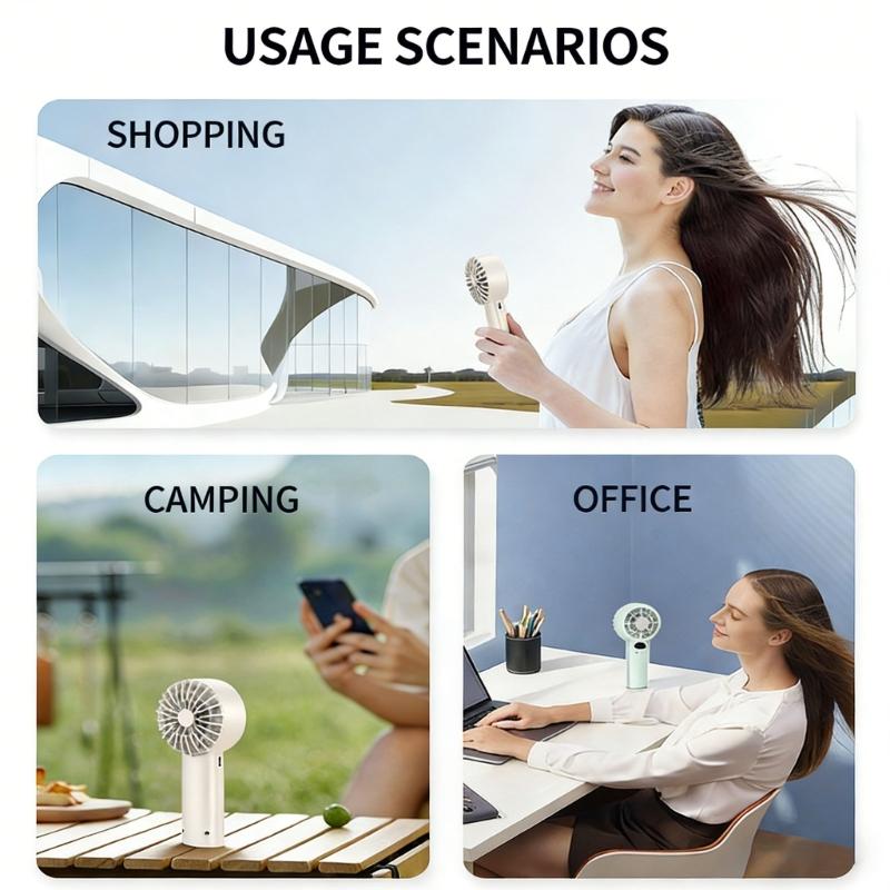 Lightweight ABS Table Fan USB Propelled 120 Adjustable Air Stream Periods